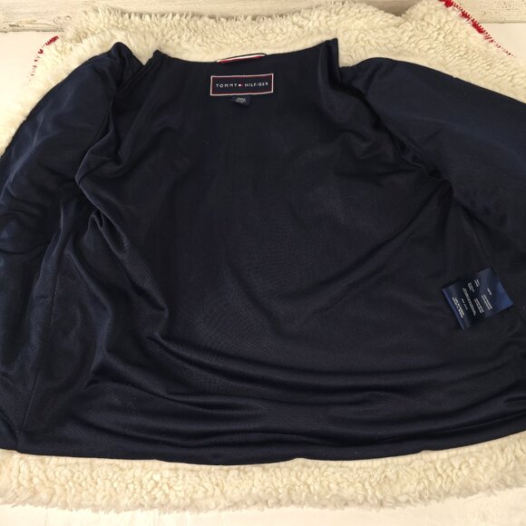 TOMMY HILFIGER White Warm Fuzzy Full Zip Sherpa Jacket WOMEN'S SIZE MEDIUM - Picture 4 of 16